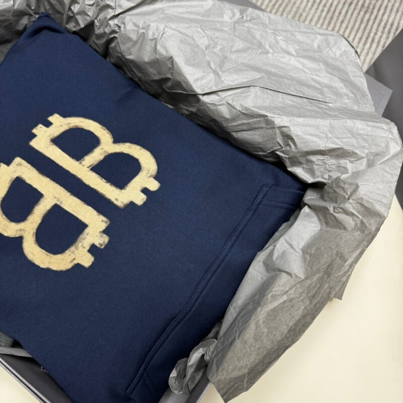 Balenciaga Hoodie Rep​ BB Blue - Image 2