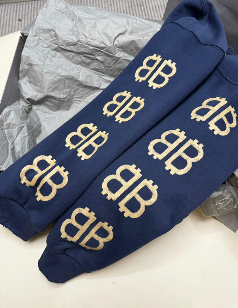Balenciaga Hoodie Rep​ BB Blue - Image 6