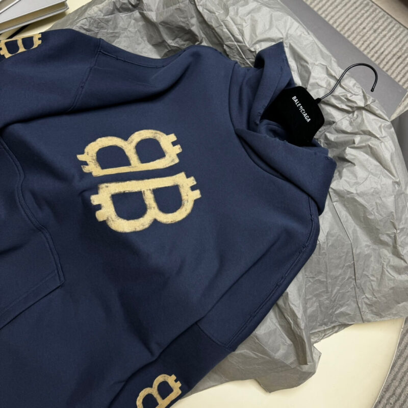 Balenciaga Hoodie Rep​ BB Blue - Image 7